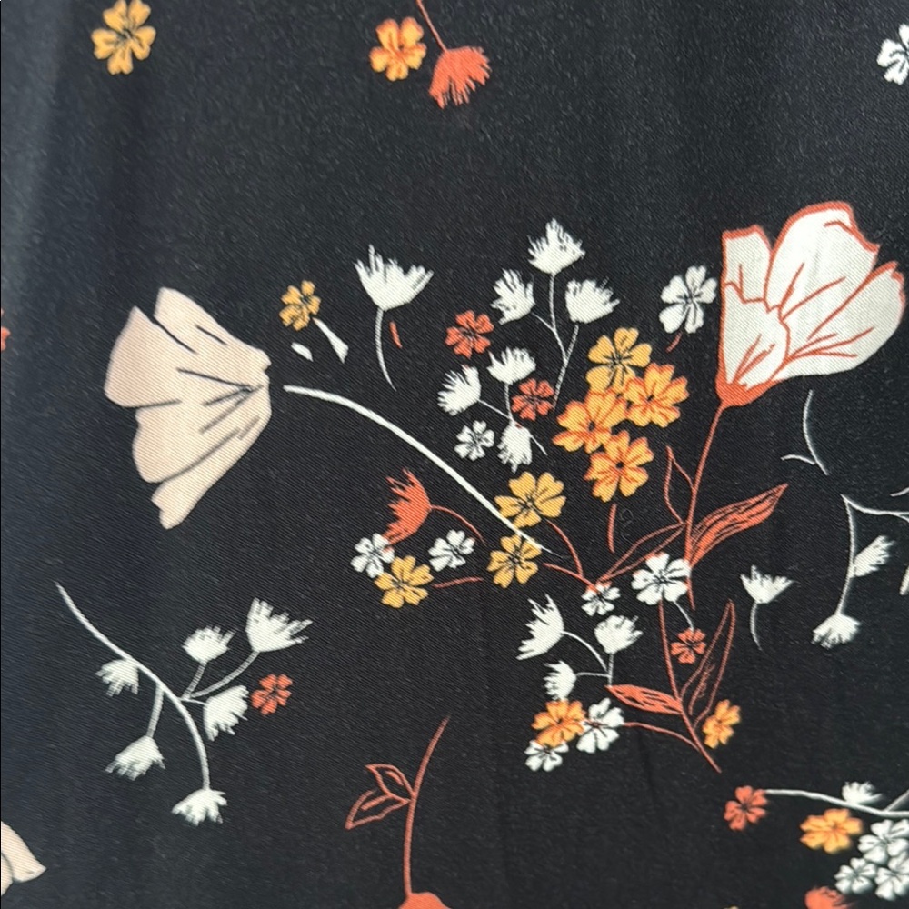 Torrid Black and Pink Floral Midi Dress - Picture 6 of 9